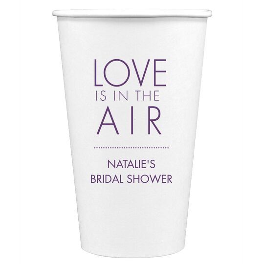 Love is in the Air Paper Coffee Cups